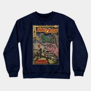 Dino Crisis comic cover fan art Crewneck Sweatshirt